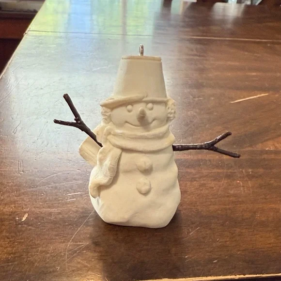 White Snowman Holiday Ornament - Picture 1 of 7